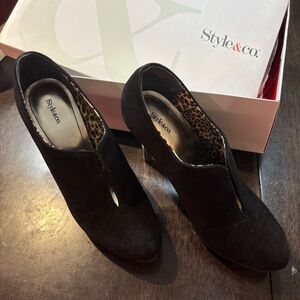 Style & Co. Black Heeled Shoes